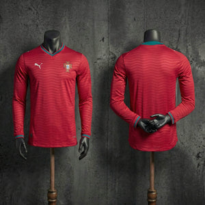 Camisa Portugal Home Manga Longa Jogador 2026