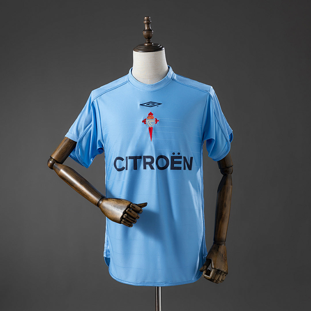 Camisa Celta de Vigo Home Retrô Xxl7 03/04