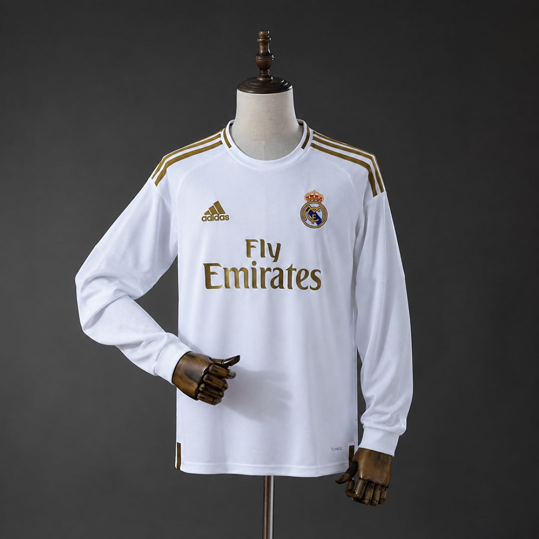 Camisa Real Madrid Retrô Manga Longa 19/20