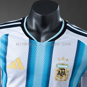Camisa Argentina Home Manga Longa Versão Jogador 2026