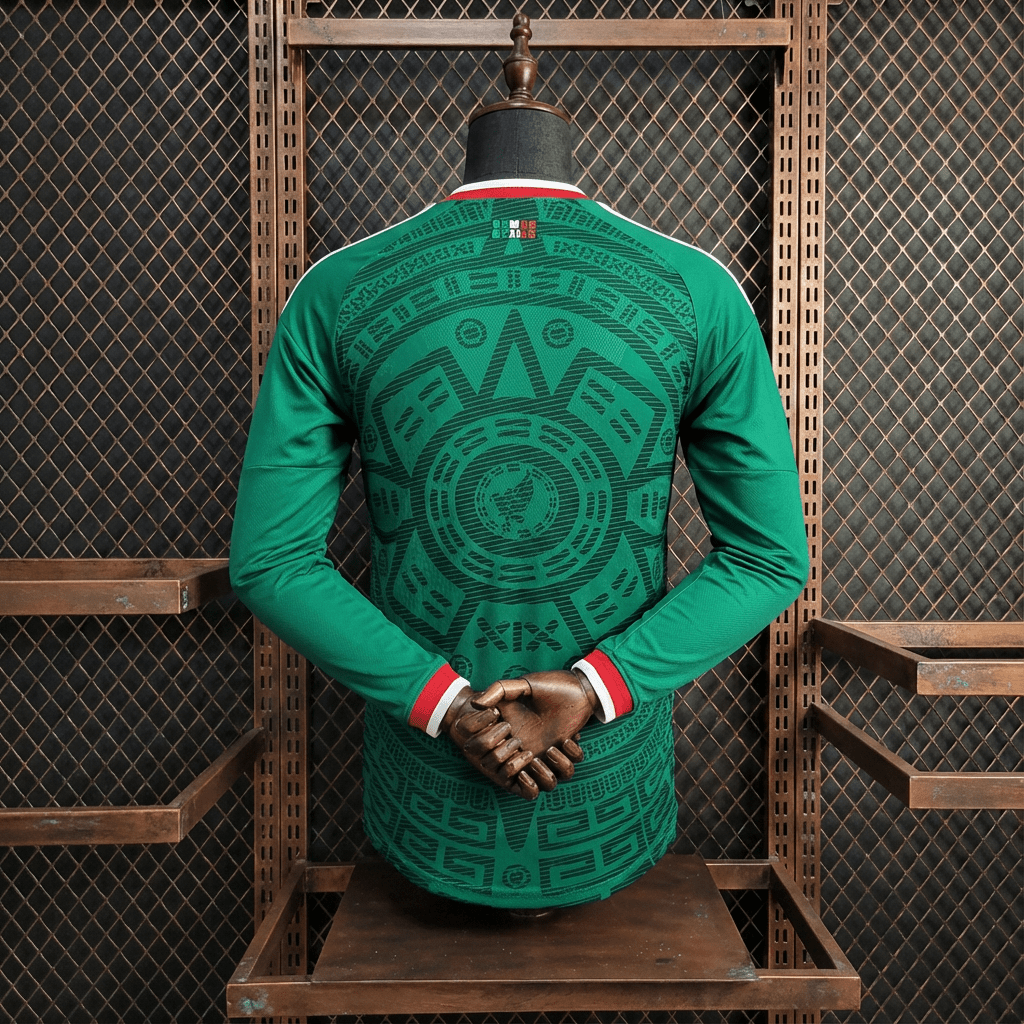 Camisa México Home Manga Longa Jogador 2026