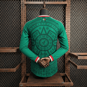 Camisa México Home Manga Longa Jogador 2026