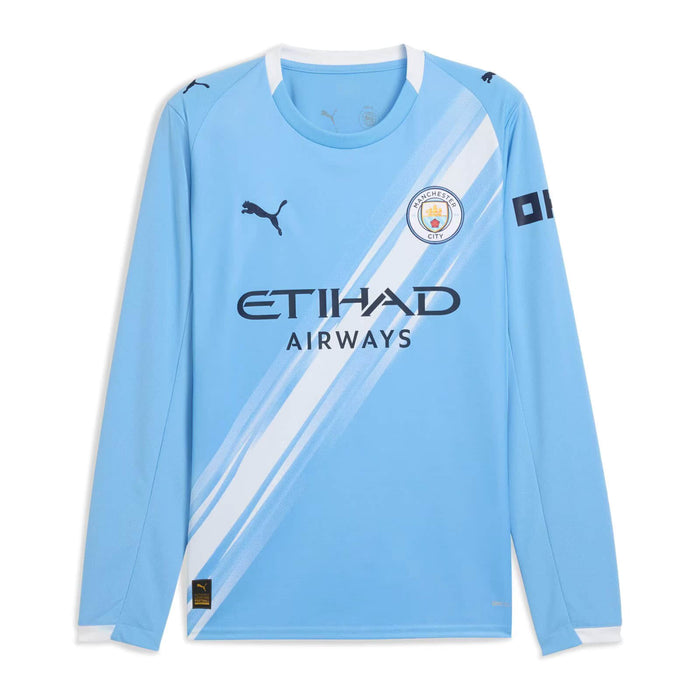 Camisa Manchester City Home Manga Longa 25/26