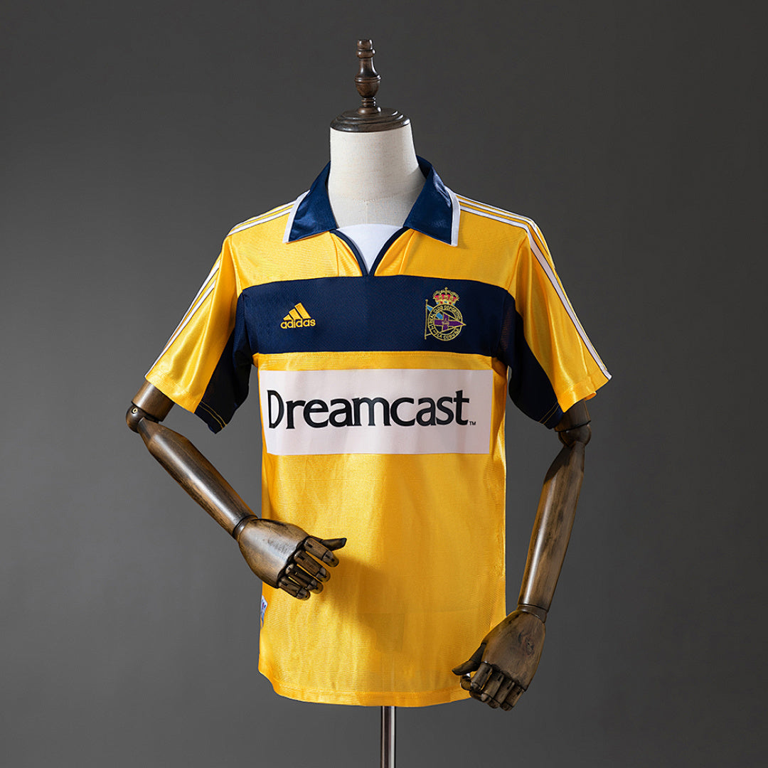 Camisa Retrô Deportivo La Coruna Away Xxl8 00/01