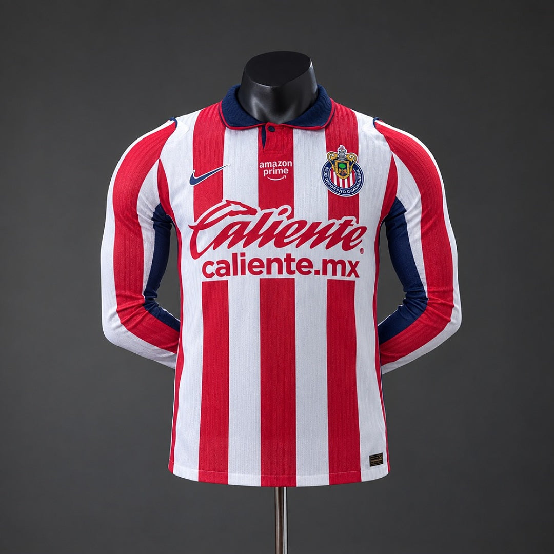 Camisa Chivas Guadalajara Home Long Sleeved 3xl2 26/27