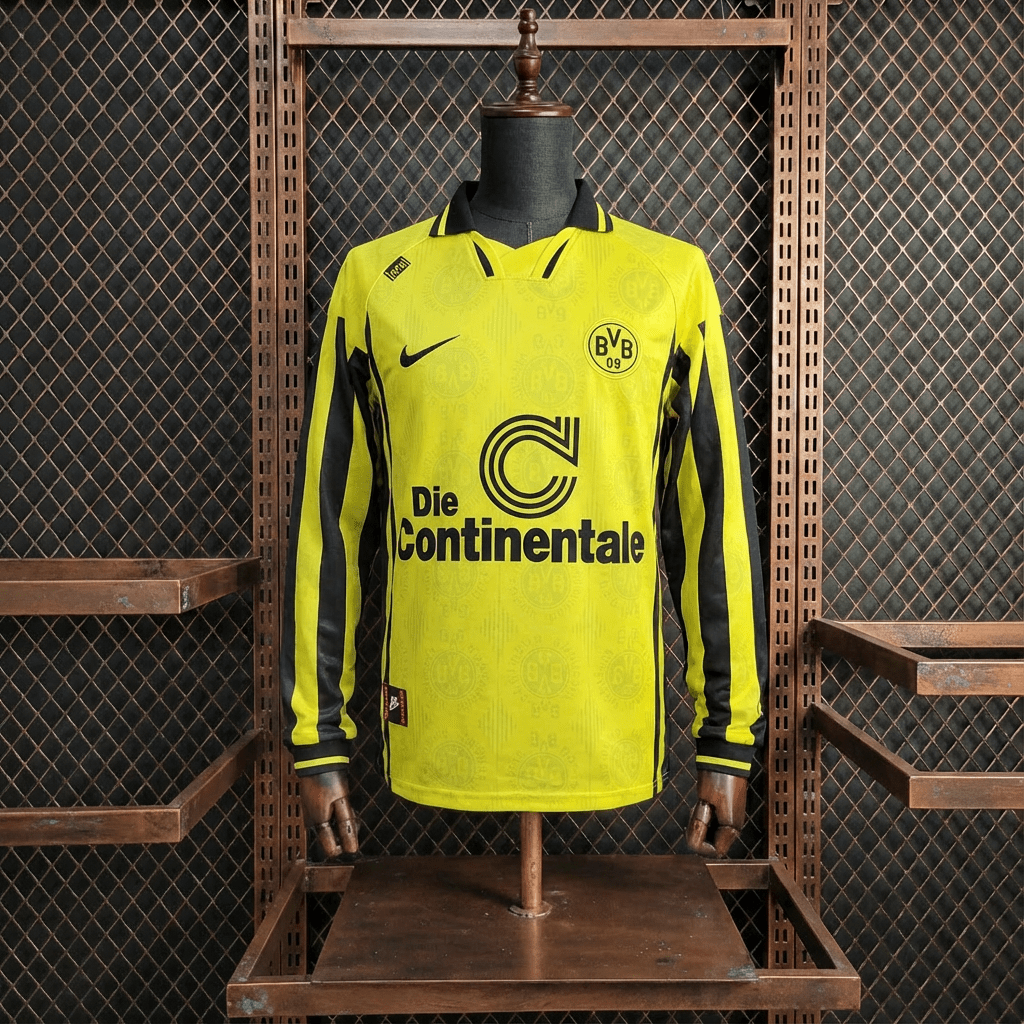 Camisa Borussia Dortmund Retrô Manga Longa 96/97