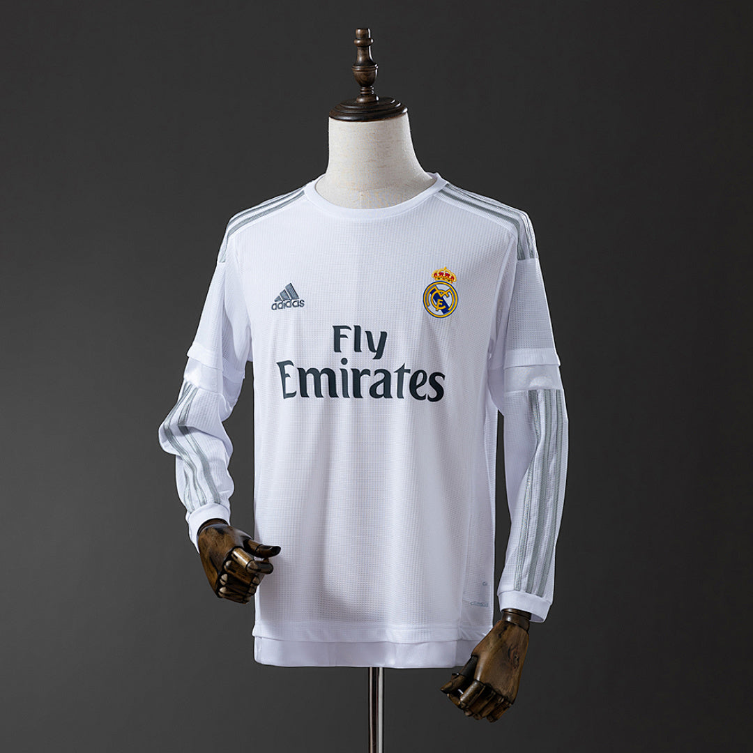 Camisa Real Madrid Retrô Manga Longa 15/16