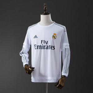 Camisa Real Madrid Retrô Manga Longa 15/16