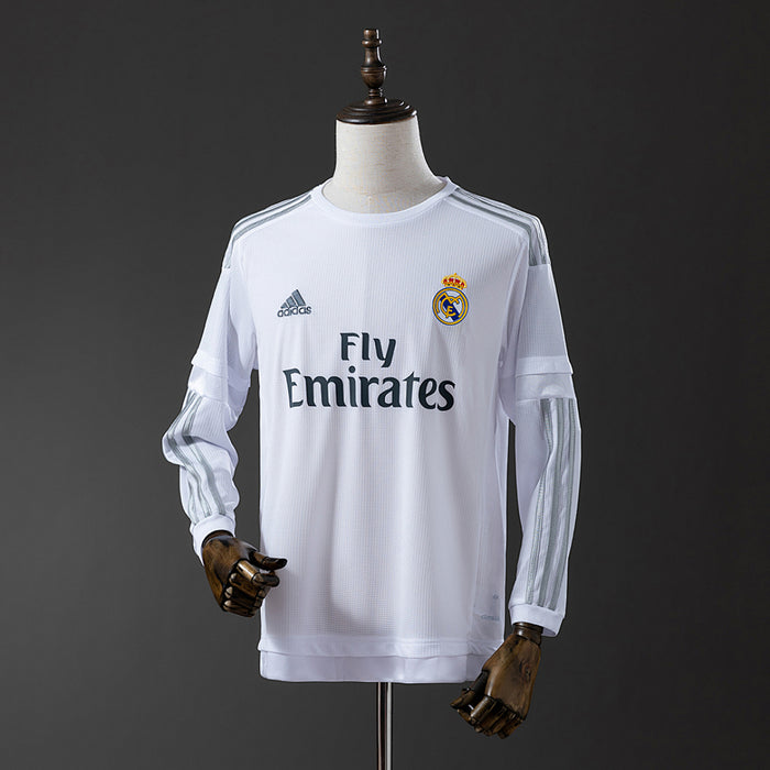 Camisa Real Madrid Retrô Manga Longa 15/16