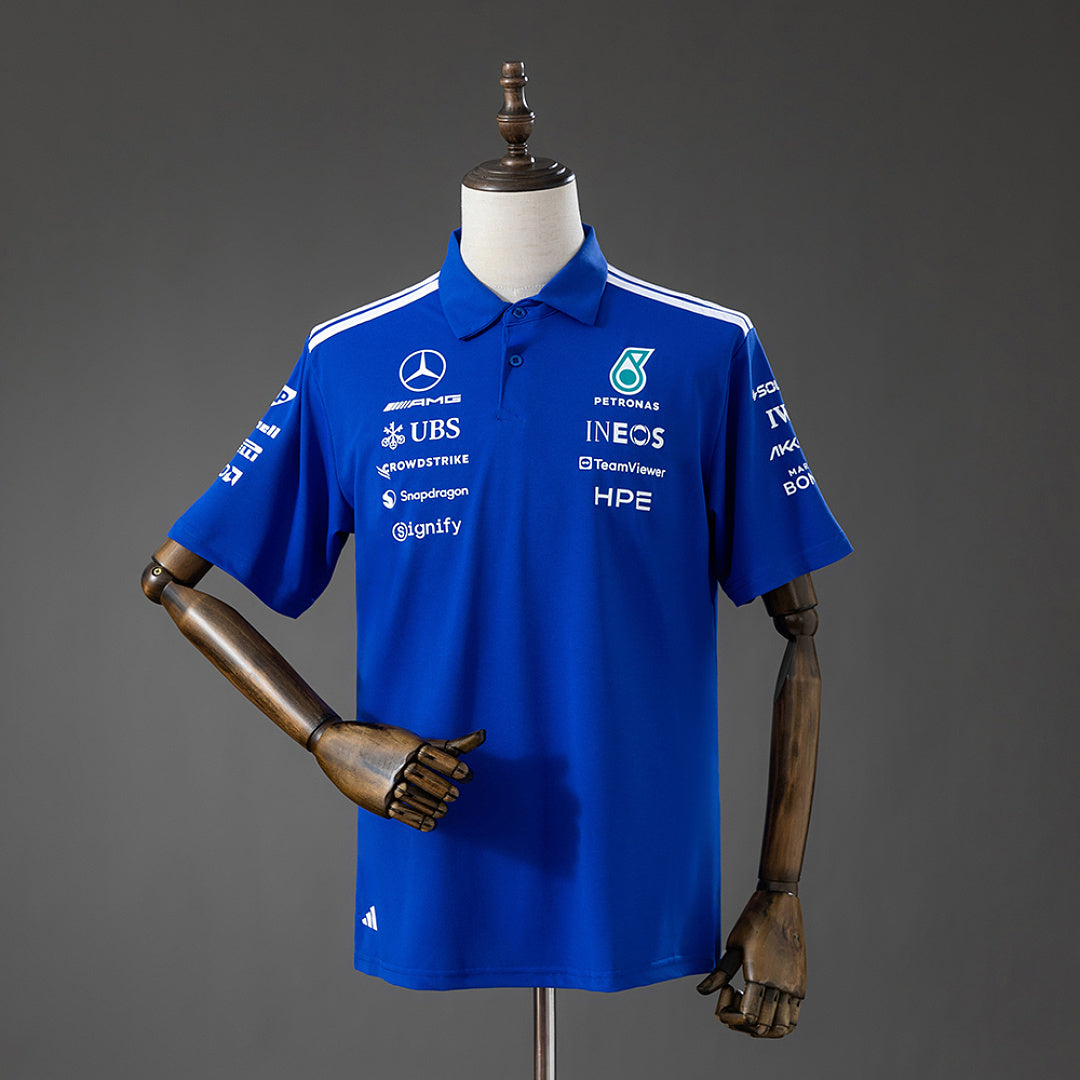 Camisa Mercedes Amg Team F1 Racing Suit Azul Polo 5xl8 2026