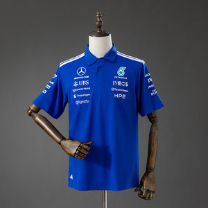Camisa Mercedes Amg Team F1 Racing Suit Azul Polo 5xl8 2026