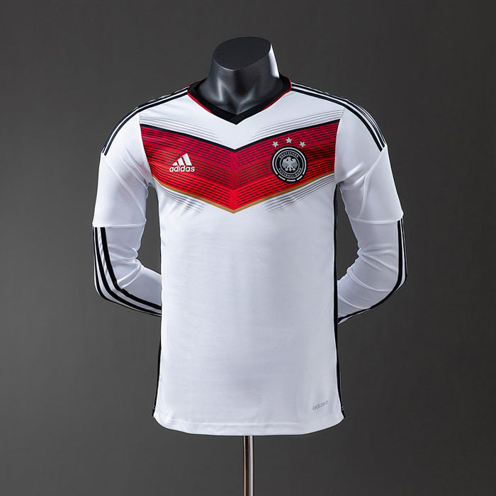 Camisa Alemanha Retrô Manga Longa Versão Jogador 2014
