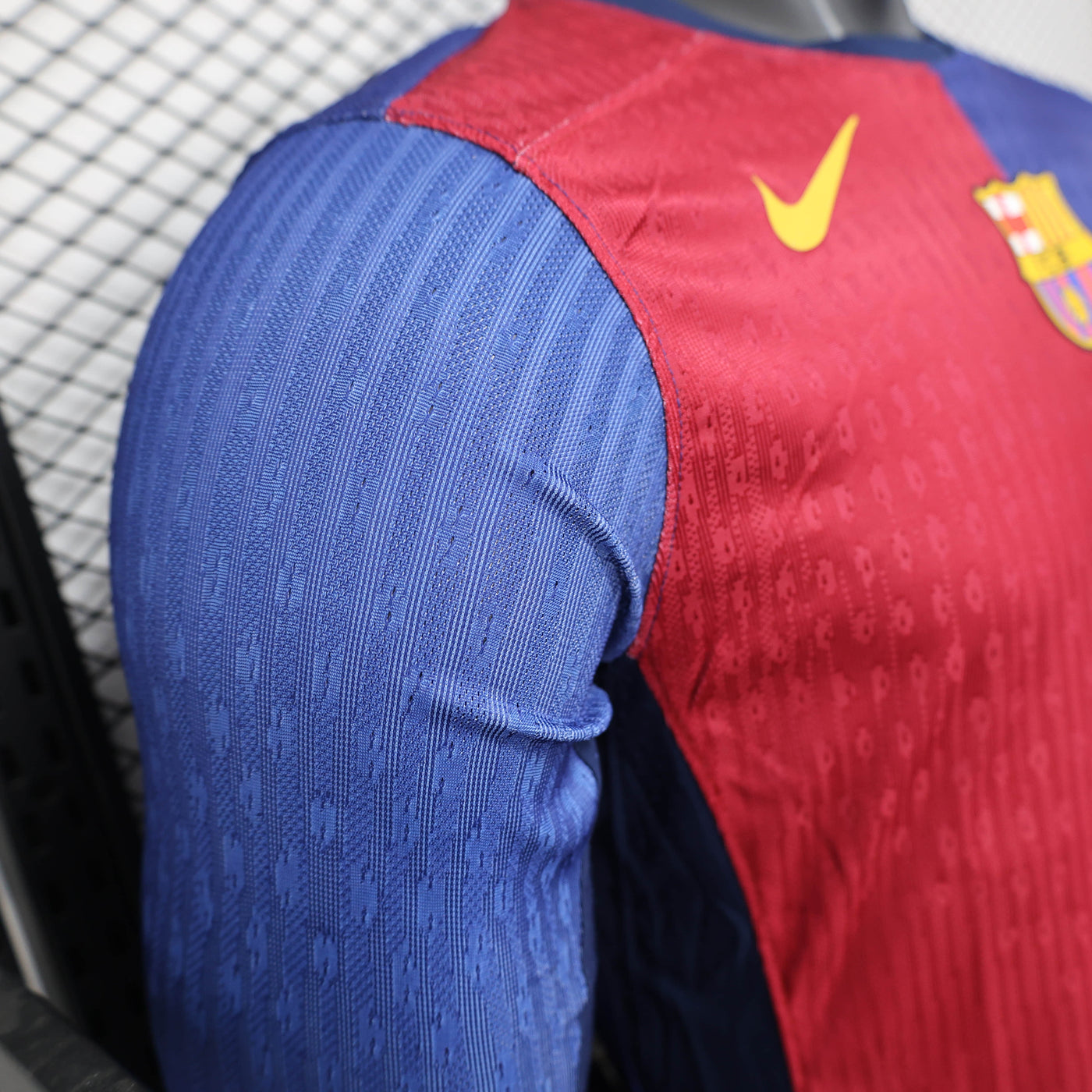 Camisa Barcelona Home Manga Longa Jogador 24/25