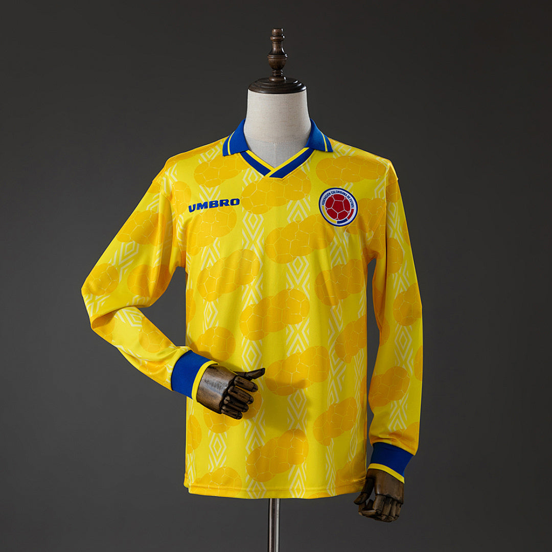 Camisa Colômbia Retrô Manga Longa 1994