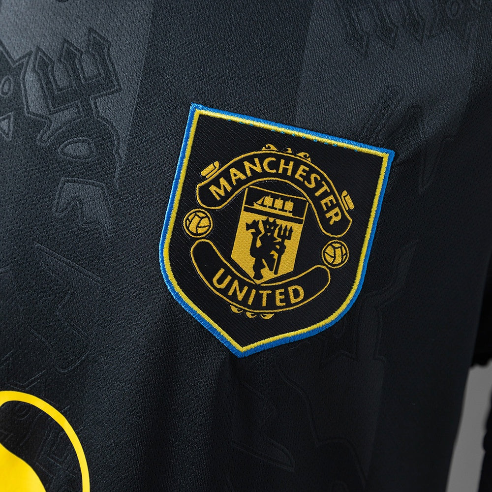 Camisa Manchester United Away Manga Longa 25/26