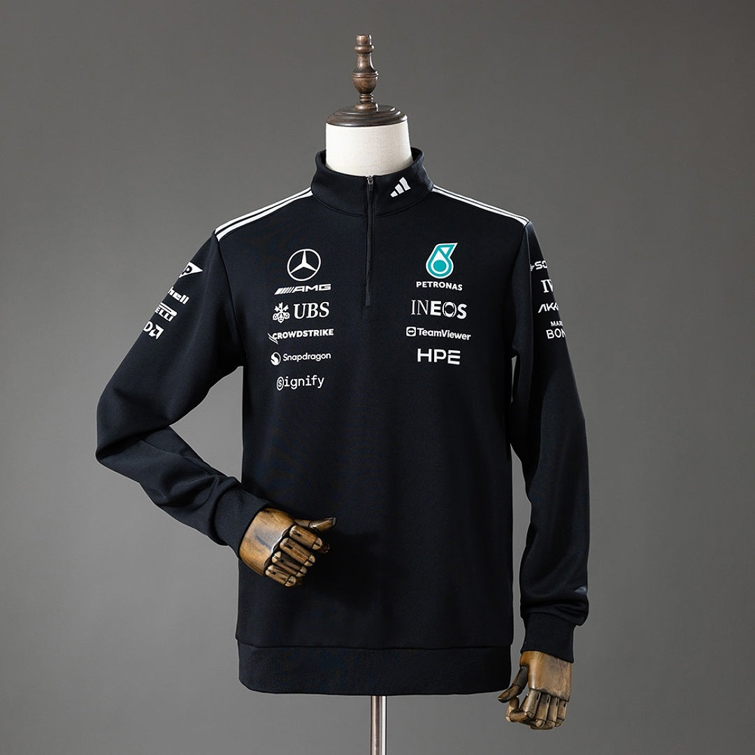 Camisa Mercedes Amg Petronas F1 Preta Half Zip Jaqueta 3xl9 2026