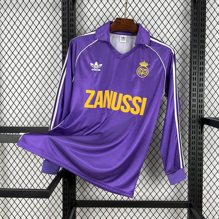 Camisa Real Madrid Retrô Manga Longa 1984