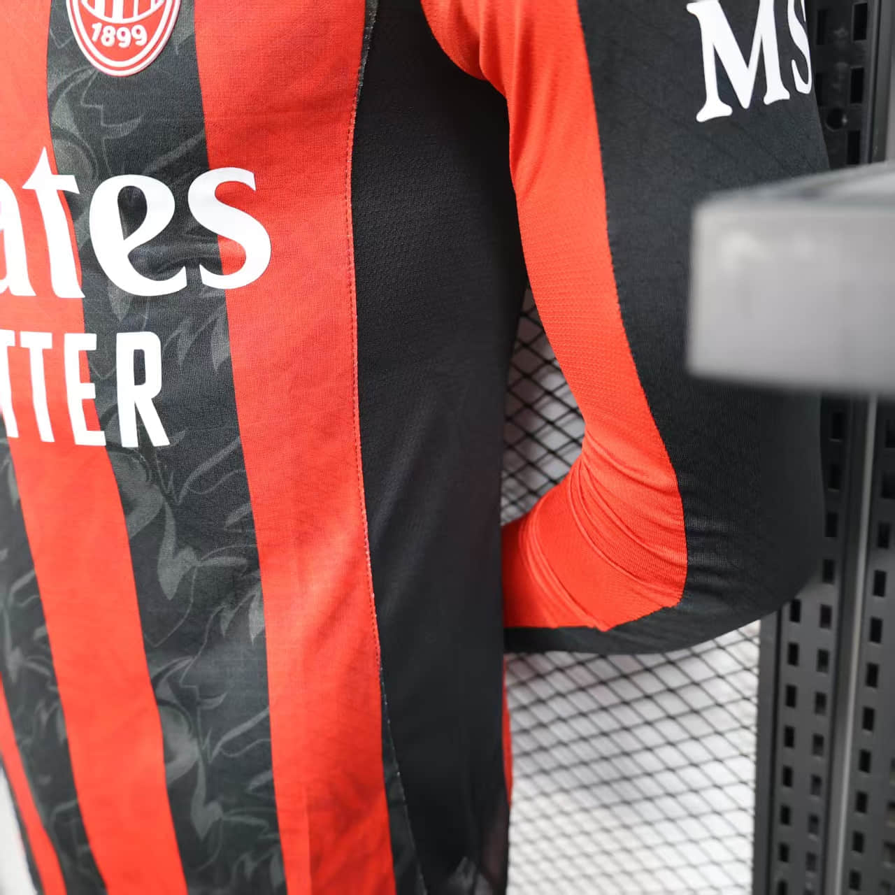 Camisa AC Milan Home Manga Longa Jogador 25/26