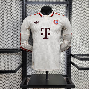 Camisa Bayern Munich Away Manga Longa Jogador 24/25