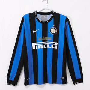 Camisa Inter Milan Retrô Manga Longa 09/10