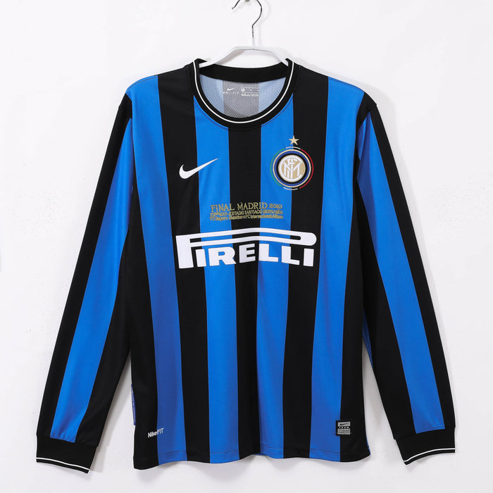 Camisa Inter Milan Retrô Manga Longa 09/10