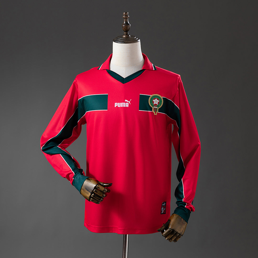 Camisa Marrocos Retrô Manga Longa 1998