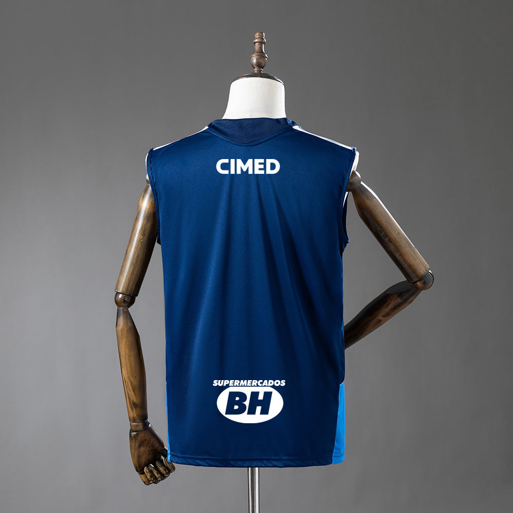 Camisa Cruzeiro Treino Colete Patrocinadores Azul 26/27