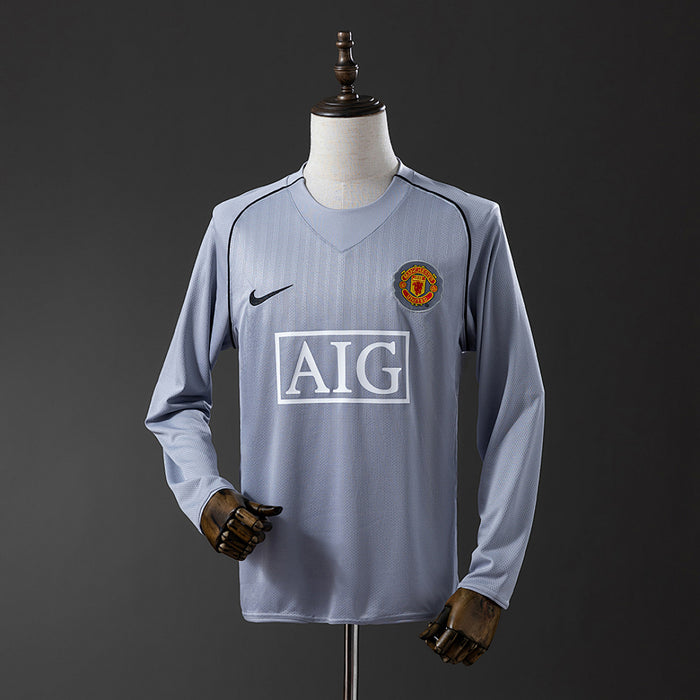 Camisa Manchester United Retrô Manga Longa Goleiro 2007