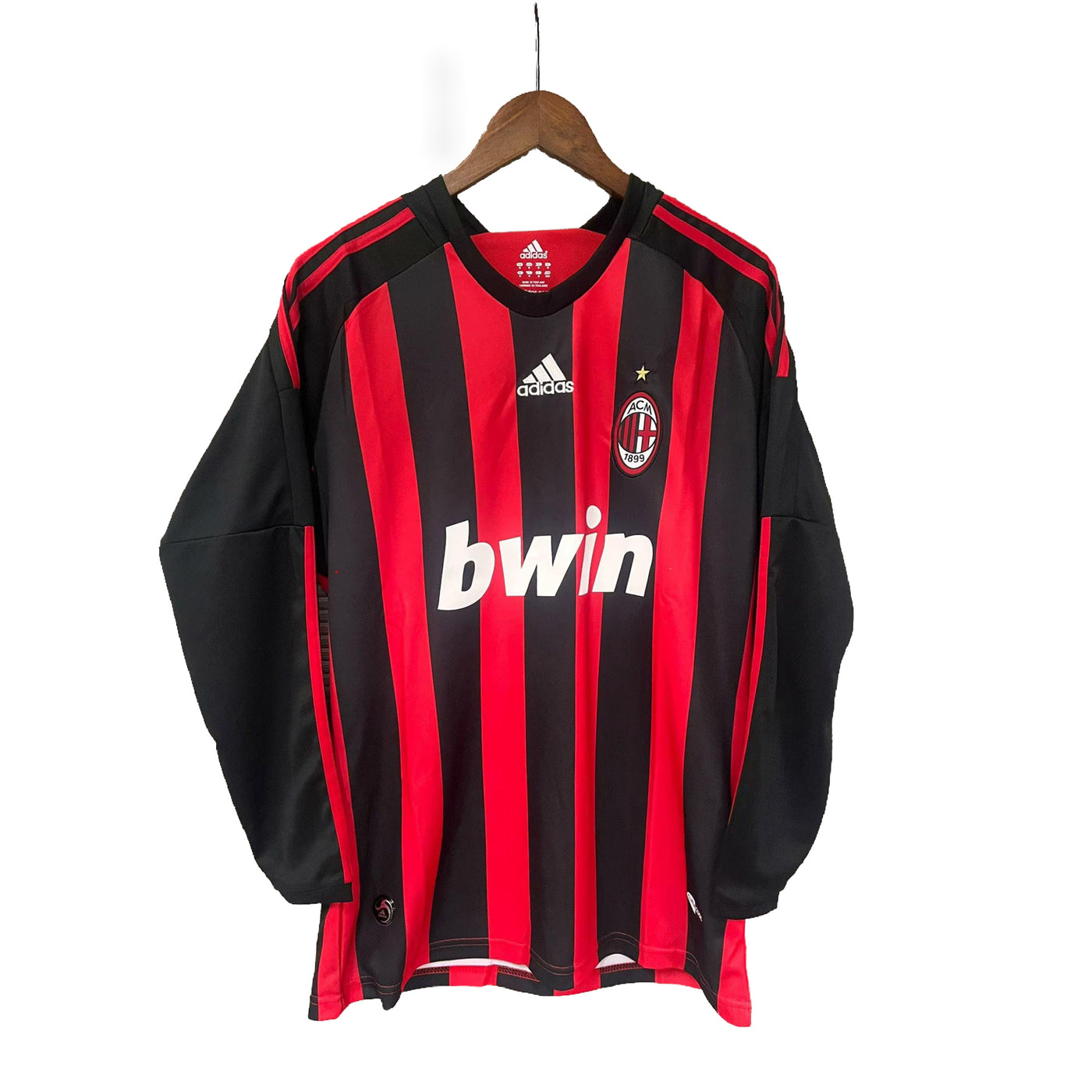 Camisa AC Milan Retrô Manga Longa 2008
