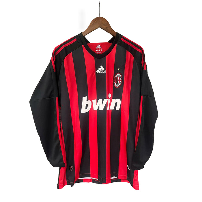 Camisa AC Milan Retrô Manga Longa 2008