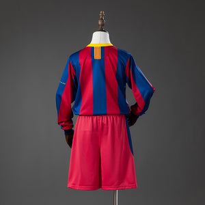 Kit Infantil Barcelona Manga Longa 10/11