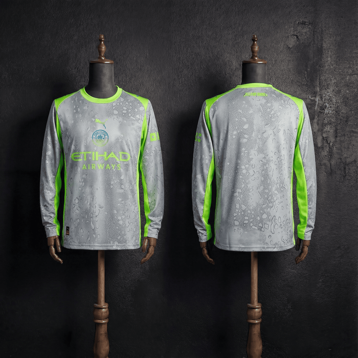 Camisa Manchester City Away Manga Longa 25/26