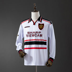 Camisa Manchester United Retrô Manga Longa 1998