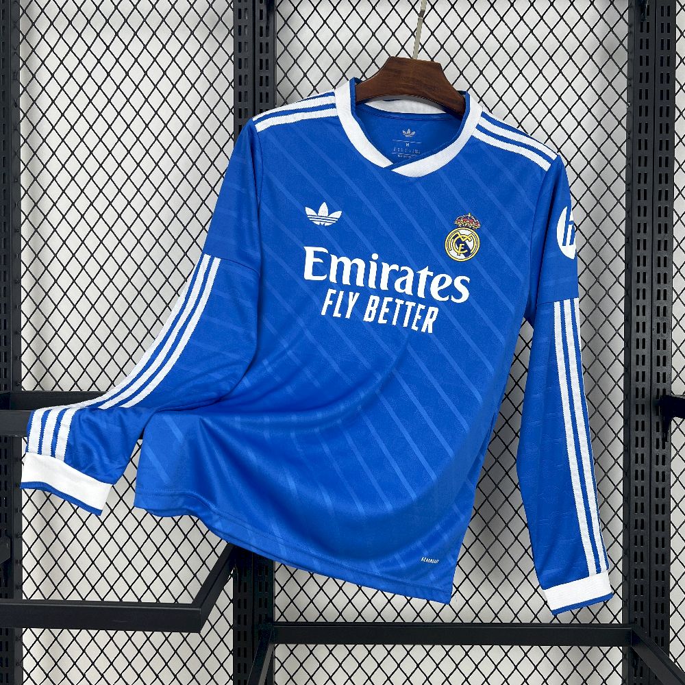 Camisa Real Madrid Away Manga Longa 25/26