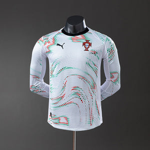 Camisa Portugal Away Manga Longa Versão Jogador 2025