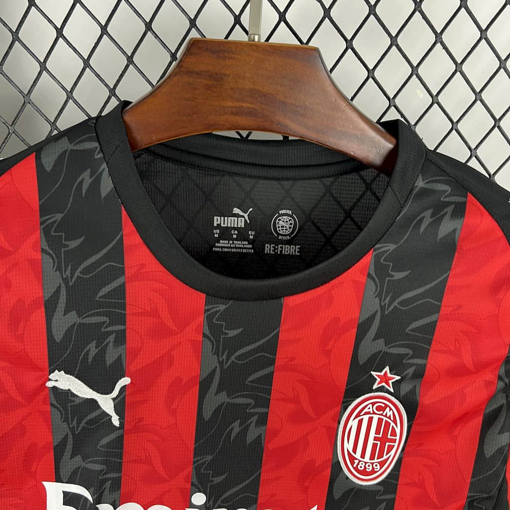 Camisa AC Milan Home Manga Longa 25/26