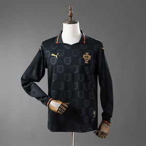 Camisa Portugal Preta Manga Longa 2026