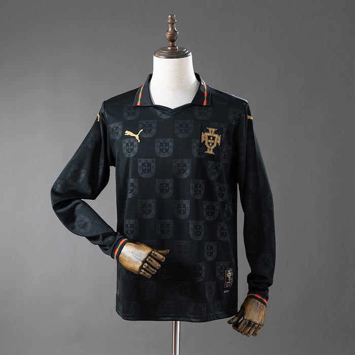 Camisa Portugal Preta Manga Longa 2026