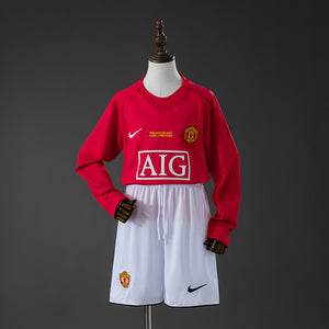Kit Infantil Manchester United Manga Longa 07/08