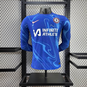 Camisa Chelsea Home Manga Longa Jogador 24/25