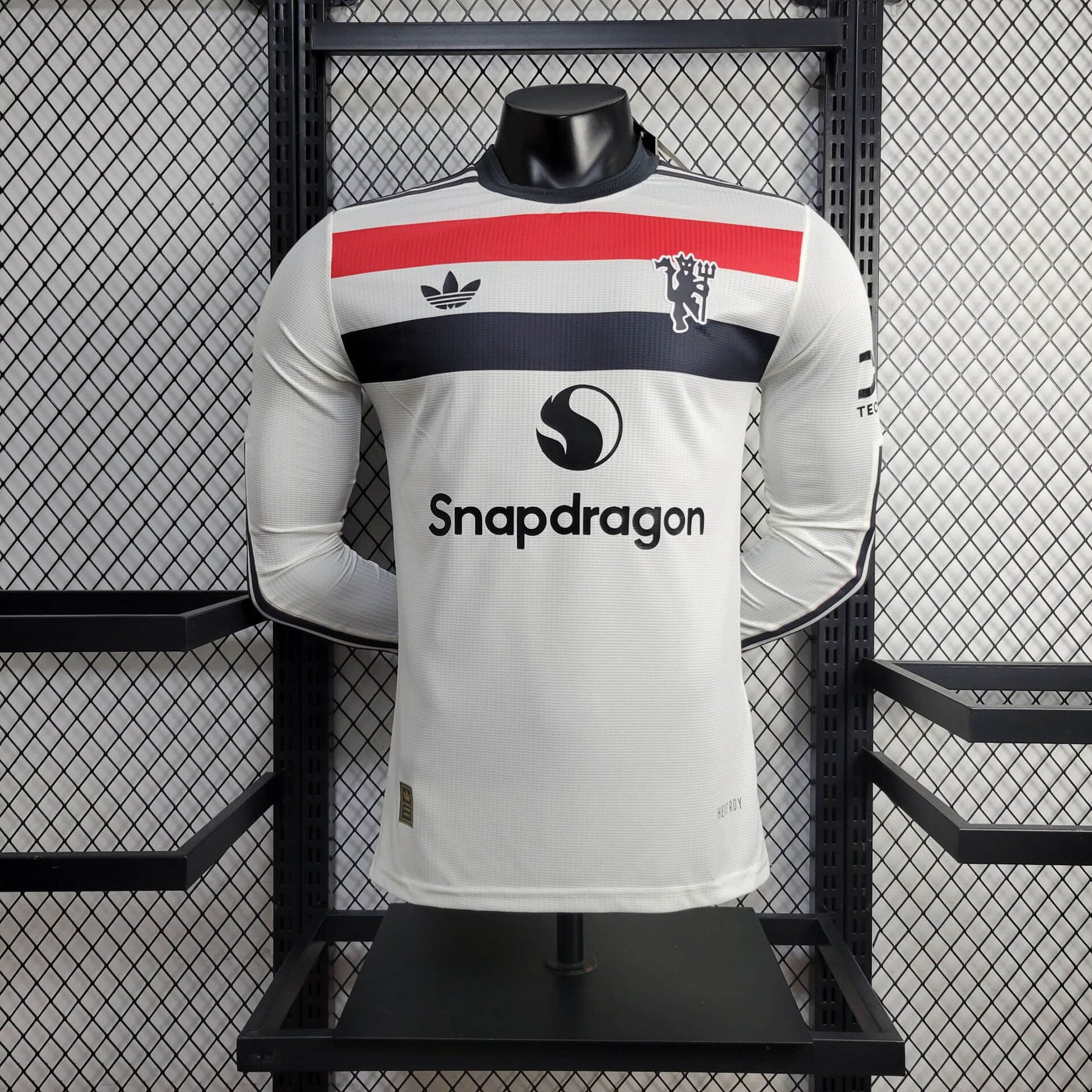 Camisa Manchester United Away Manga Longa Jogador 24/25