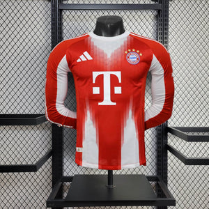 Camisa Bayern Munich Home Manga Longa Jogador 25/26