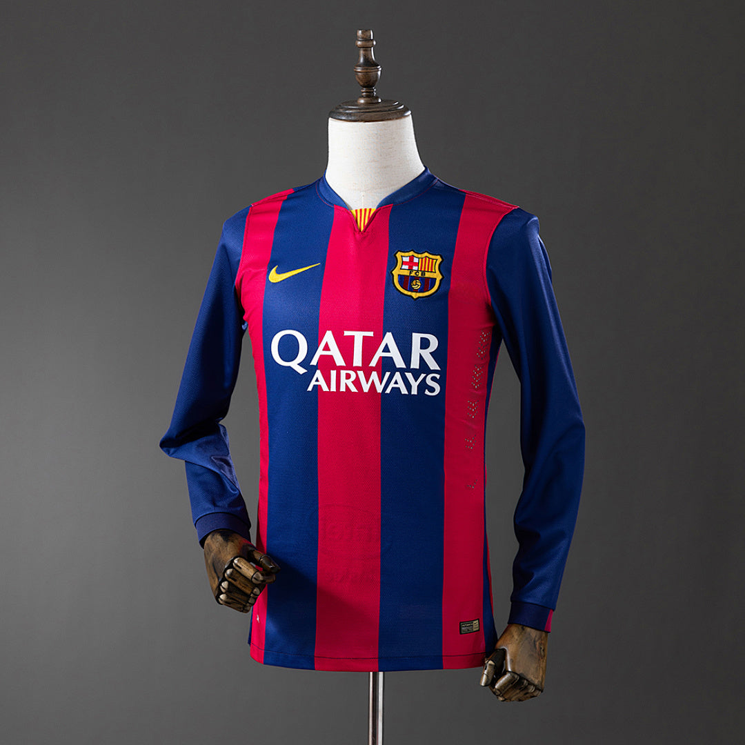 Camisa Barcelona Retrô Manga Longa 14/15