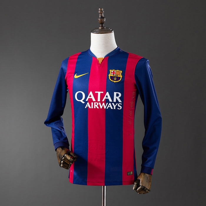 Camisa Barcelona Retrô Manga Longa 14/15