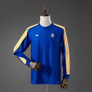 Camisa Real Madrid Azul Manga Longa