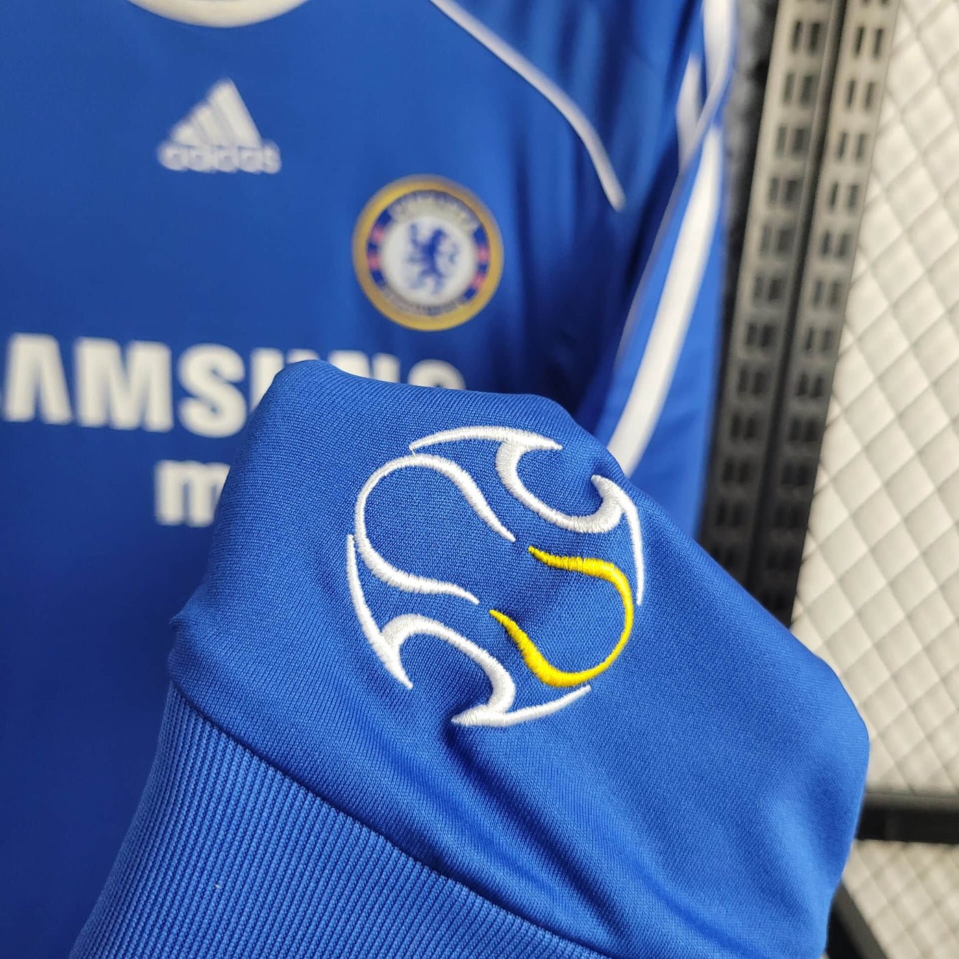 Camisa Chelsea Retrô Manga Longa 06/07