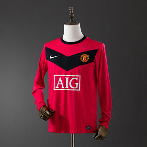 Camisa Manchester United Retrô Manga Longa 2010