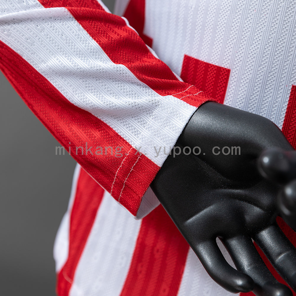 Camisa Atlético Madrid Home Manga Longa Versão Jogador 25/26
