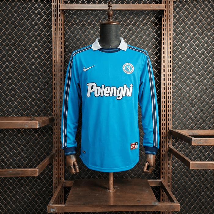 Camisa Napoli Retrô Manga Longa 98/99