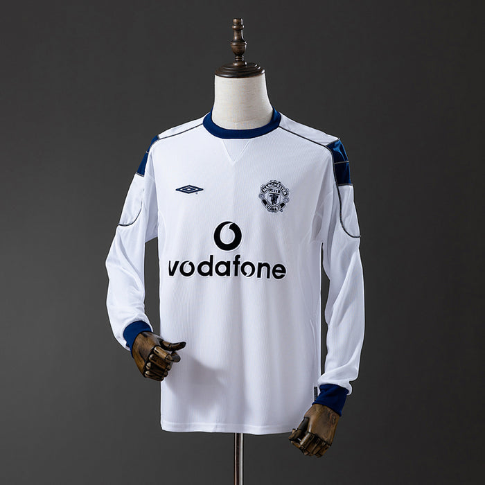 Camisa Manchester United Retrô Manga Longa 00/01